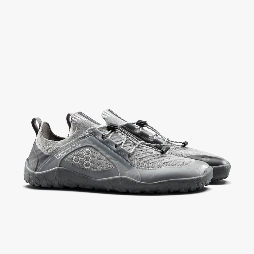Vivobarefoot Primus Trail Knit FG Womens in Ultimate Grey - Picture 4 of 8